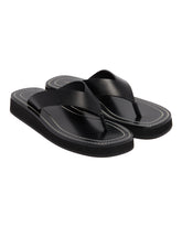Black Ginza Flip-Flop Sandals - THE ROW | PLP | dAgency