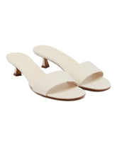 White Combo Kitten Heel Sandals - Women's flats | PLP | dAgency