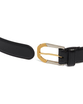 Black Two-Tone Buckle Belt - Women's accessories | PLP | dAgency