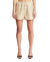 Beige Monogram Shorts - Women's shorts | PLP | dAgency