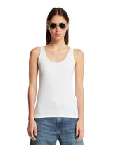White Ribbed Tank Top - Women's t-shirts | PLP | dAgency