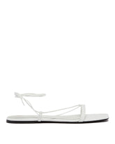 White Croco Tie Sandals - TOTEME-STUDIO | PLP | dAgency
