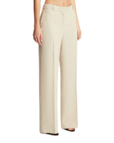 Beige Tailored Trousers | PDP | dAgency
