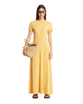 Yellow Maxi T-Shirt Dress - TOTEME-STUDIO | PLP | dAgency