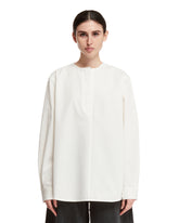 White Collarless Shirt - Women's clothing | PLP | dAgency