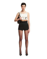 White Silk Cropped Top - Women's clothing | PLP | dAgency