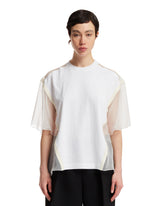 White Semi-Sheer T-Shirt | PDP | dAgency