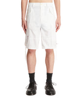 White Cotton Cargo Shorts - New arrivals men's clothing | PLP | dAgency