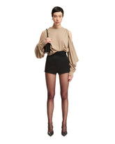 Beige Open Sleeves Sweater - Women's clothing | PLP | dAgency