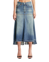 Blue Denim Midi Skirt - Women's clothing | PLP | dAgency