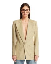 Green Deep Neckline Blazer - Women's jackets | PLP | dAgency