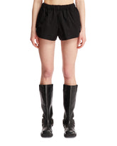 Black Elasticated Waist Shorts - Women | PLP | dAgency