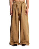 Beige Cotton Pants - WILLY CHAVARRIA | PLP | dAgency