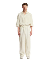 White Linen Jumpsuit - ZEGNA | PLP | dAgency