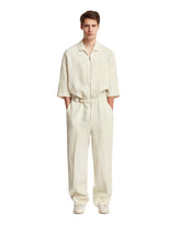 White Linen Jumpsuit - ZEGNA | PLP | dAgency
