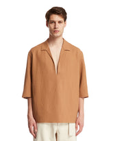 Brown Oasi Short Sleeve Shirt - ZEGNA | PLP | dAgency