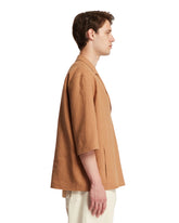Brown Oasi Short Sleeve Shirt | PDP | dAgency