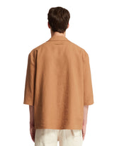 Brown Oasi Short Sleeve Shirt | PDP | dAgency