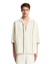 White Oasi Linen Shirt - Men's clothing | PLP | dAgency