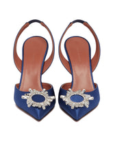 Begum Blue Slingback Pumps - AMINA MUADDI | PLP | Antonia