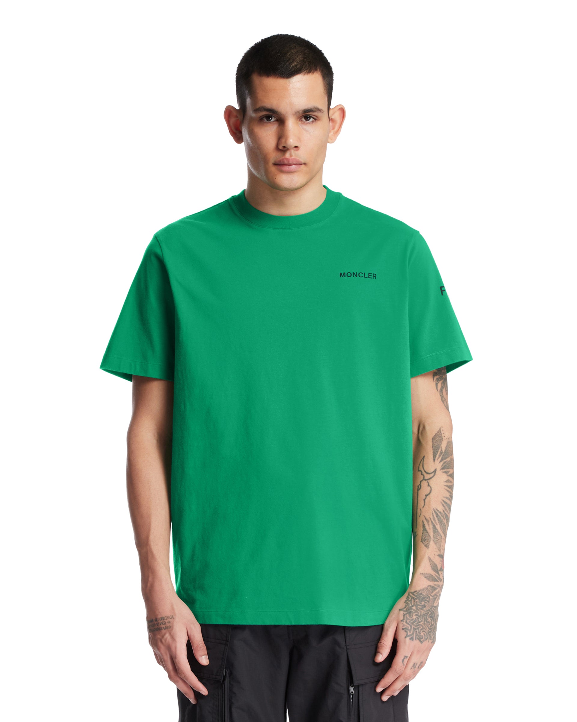 Moncler Genius x FRGMT T-Shirt Verde MONCLER GENIUS FRAGMENT