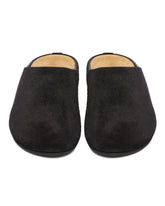 Black Suede Hugo Mules | PDP | Antonia