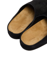 Black Suede Hugo Mules | PDP | Antonia