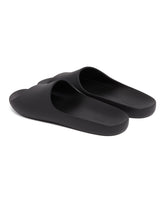 Black Ama Slip-on Rubber Sandals | PDP | Antonia