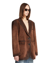 Brown Suede Blazer | PDP | Antonia