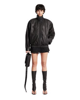 Black Leather Jacket - ACNE STUDIOS WOMEN | PLP | Antonia