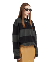 Green Polo-Collar Sweatshirt | PDP | Antonia