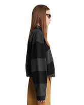 Green Polo-Collar Sweatshirt | PDP | Antonia