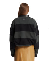 Green Polo-Collar Sweatshirt | PDP | Antonia