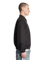 Black Nylon Zip-Up Jacket | PDP | Antonia