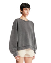 Gray Cotton Logo Sweatshirt | PDP | Antonia