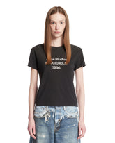 T-Shirt In Cotone Con Logo Nera | PDP | Antonia