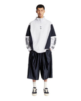 Adidas Originals x Willy Chavarria Blue Dazzle Snap Track Shorts | PDP | Antonia