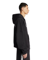 Adidas Originals x Willy Chavarria Black Zip-Up Sweatshirt | PDP | Antonia