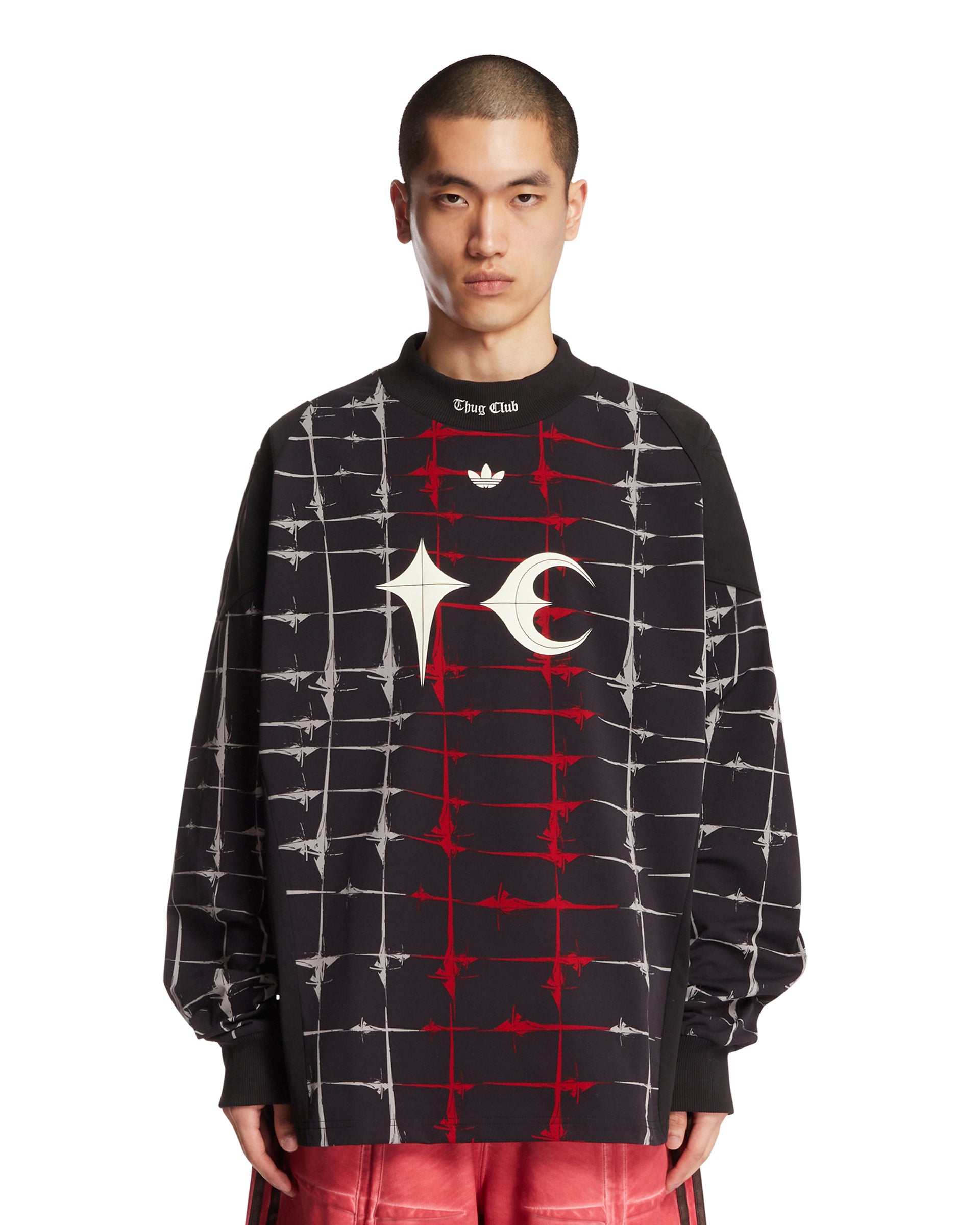 Thug Club x Adidas Originals Black Goalie T-Shirt | ADIDAS