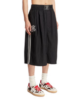 Adidas Originals x Willy Chavarria Black Striped Long Shorts | PDP | Antonia