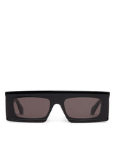 Black Rectangular Shield Sunglasses - Alaia women | PLP | Antonia