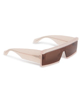 Pink Rectangular Shield Sunglasses | PDP | Antonia