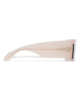 Pink Rectangular Shield Sunglasses | PDP | Antonia