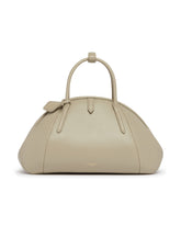 Borsa A Mano Purse In Pelle Grigia | PDP | Antonia
