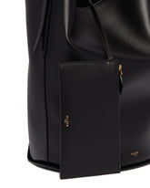 Black Leather Bucket Bag | PDP | Antonia