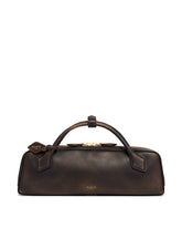 Pochette Le Teckel In Pelle Marrone - DIANA MILKANOVA STUDIO WOMEN | PLP | Antonia