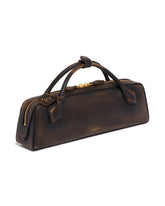 Pochette Le Teckel In Pelle Marrone | PDP | Antonia