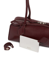 Burgundy Small Le Teckel Leather Bag | PDP | Antonia