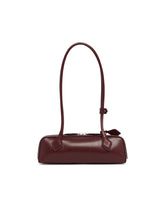 Burgundy Small Le Teckel Leather Bag | PDP | Antonia