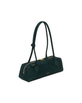 Green Le Teckel Medium Suede Bag | PDP | Antonia